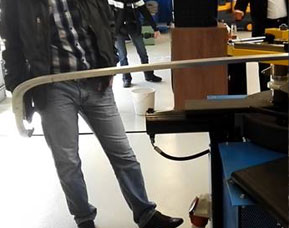 3D ohyb hliníkového profilu